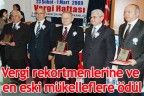Vergi rekortmenlerine ödül