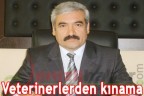 Veterinerlerden kınama