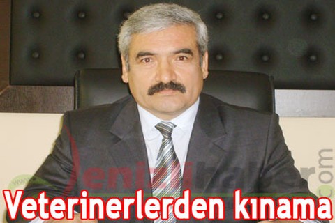 Veterinerlerden kınama