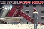 VİNÇ DEVRİLDİ, FACİADAN DÖNÜLDÜ