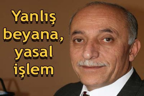 Yanlış beyana, yasal işlem