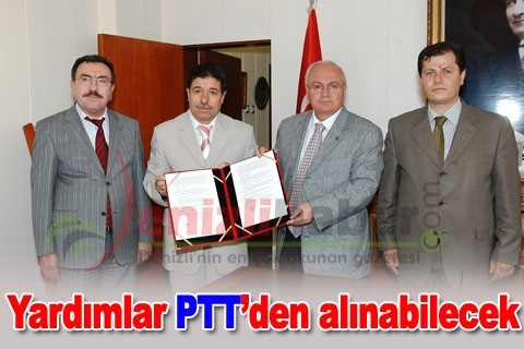 Yardımlar PTT’den alınabilecek