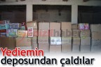 Yediemin deposundan çaldılar