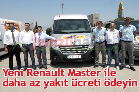Yeni Renault Master ile daha az yakıt ücreti ödeyin