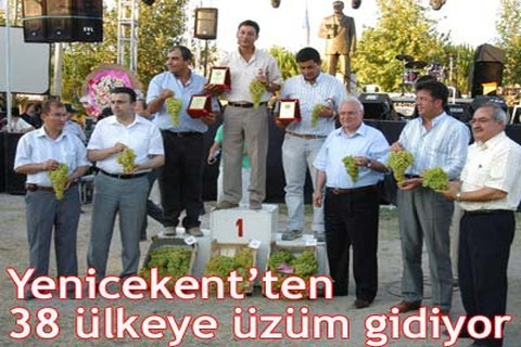 Yenicekent’ten 38 ülkeye üzüm gidiyor