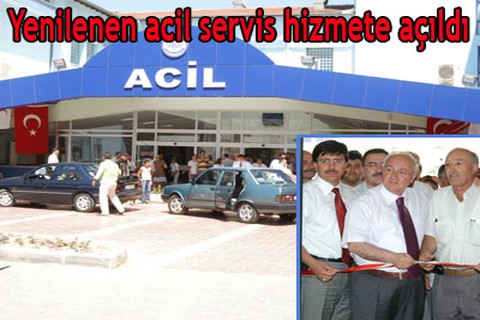 Yenilenen acil servis hizmete açıldı