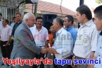 Yeşilyayla’da tapu sevinci