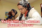 Yetişkinlere okuma-yazma kursu