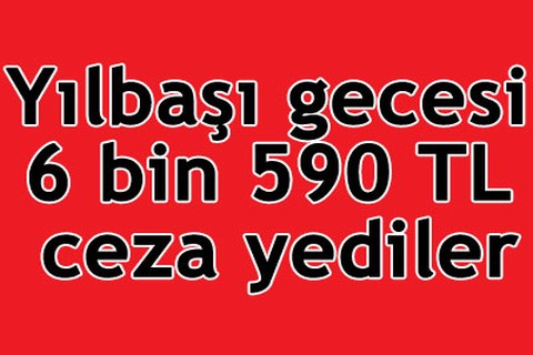 Yılbaşı faturası: 6 bin 590 TL