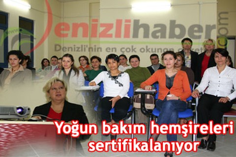 Yoğun bakım hemşireleri sertifikalanıyor