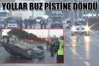 Yollar buz pistine döndü