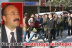 Yumurtalı protestoya sert tepki