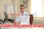 “Yüzdükten sonra kulaklarınızı kurulayın