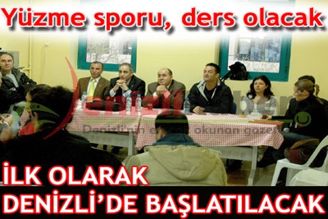 Yüzme sporu, ders olacak