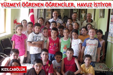 YÜZMEYİ ÖĞRENEN ÖĞRENCİLER, HAVUZ İSTİYOR