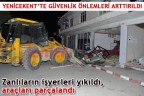 Zanlıların işyerlerine kepçeyle saldırıldı