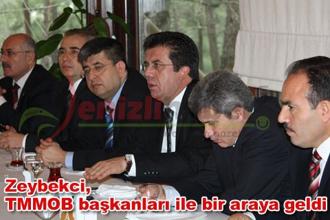 Zeybekci, TMMOB başkanları ile bir araya geldi