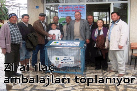 Zirai ilaç ambalajları toplanıyor