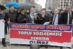 KESK’ten sendika kanunu eylemi
