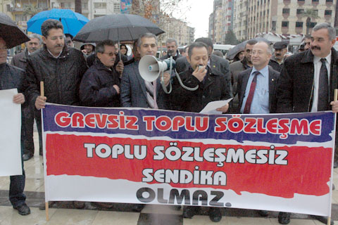 KESK’ten sendika kanunu eylemi