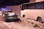 Askeri saha yolu buzlanınca kabusa döndü