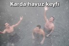 Beyaz cennet kar altında