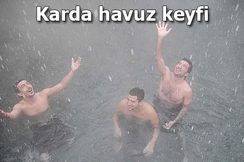 Beyaz cennet kar altında