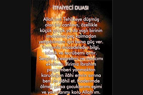 Bu da itfaiyeci duası
