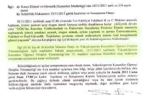 YÖK’ü protestoya çifte ceza