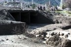 Honaz’dan heyelan görüntüleri