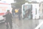 Acıpayam’da yolcu otobüsü devrildi