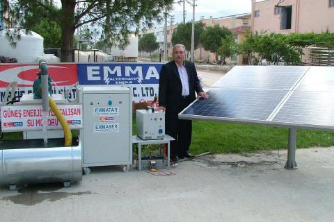 Güneş enerjisiyle çalışan su motoru