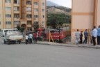 Freni boşalan itfaiye korku saçtı