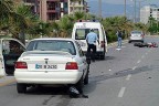 Kaza anı güvenlik kamerasında