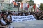 Kadınların kürtaj eyleminden kareler