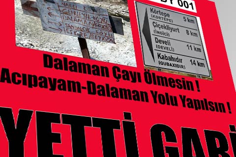Acıpayamlıların göndermeli yol isyanı!