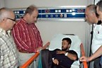 Baykan’dan yaralı atletlere ziyaret