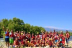 Bu kez rafting heyecanını yaşadılar