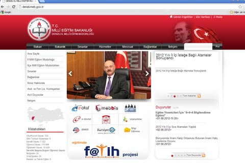 Milli eğitim müdürlüklerine web soruşturması