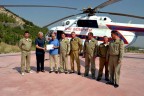 Helikopter ekibine teşekkür