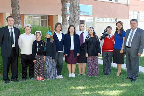 Kaleli öğrenciler kısa filmde birinci
