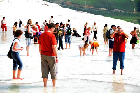 Pamukkale turistin gözdesi