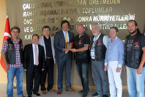 Kentin tanıtımına motosikletli destek