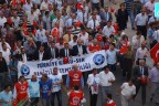 Terörü lanetlemek için yürüdüler