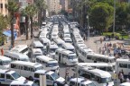Minibüsçülerden görülmemiş eylem