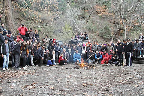 Gençler doğa yürüyüşünde buluştu