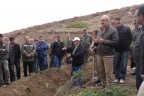 Fidan dikim tatbikatı yaptılar