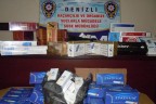 Otomobilde 9350 paket kaçak sigara