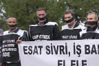 DEBA işçilerinden sessiz eylem