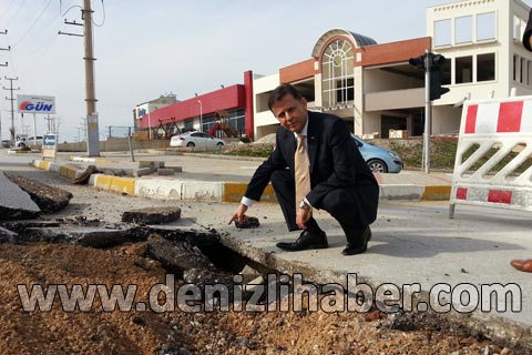 Yeni asfalt çöktü